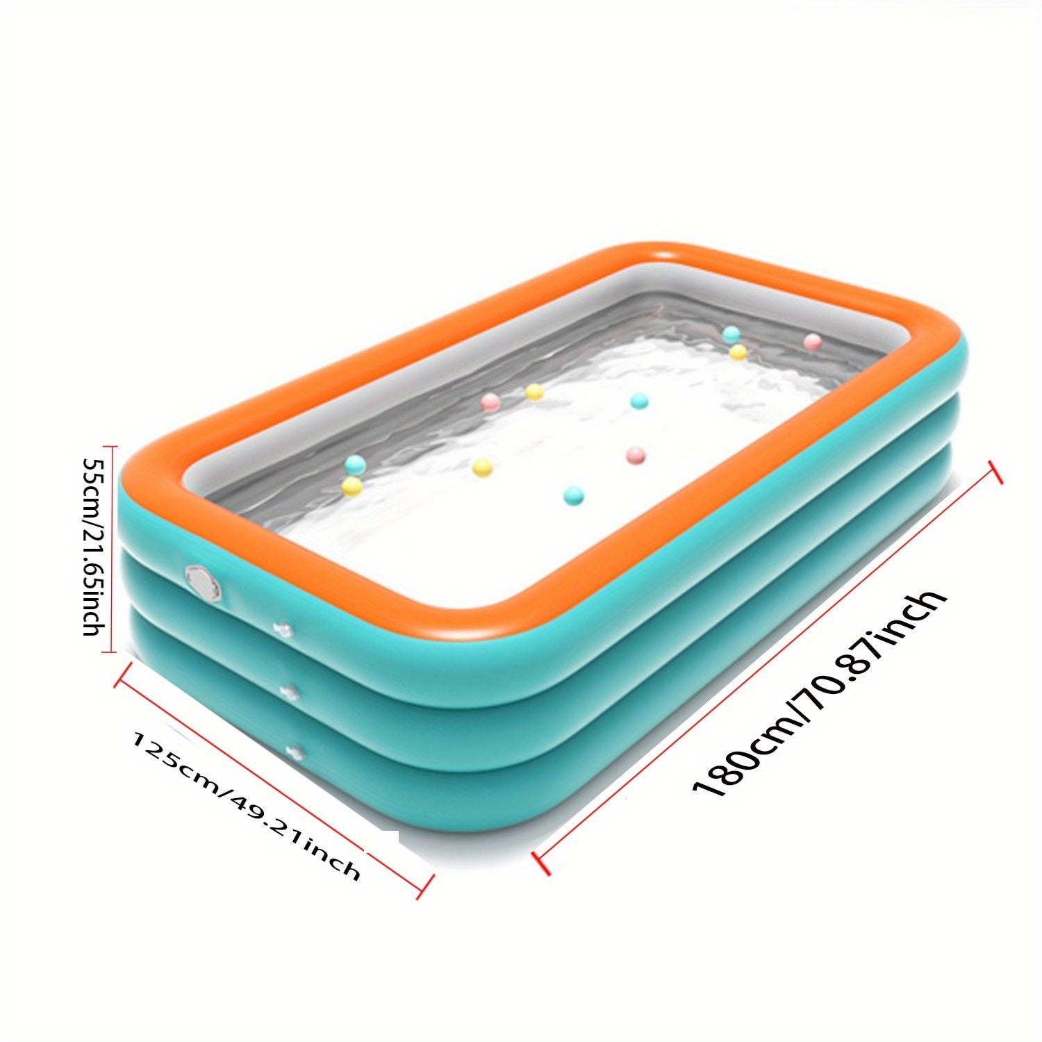 Large Inflatable Family Pool PVC Outdoor Water Pool with Multiple Components