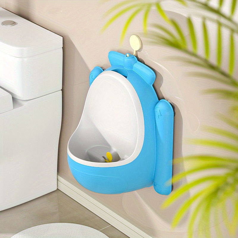 Kids Frog-Shaped Wall-Mounted Urinal Bathroom Fixture for Boys with Large Capacity