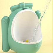 Kids Frog-Shaped Wall-Mounted Urinal Bathroom Fixture for Boys with Large Capacity