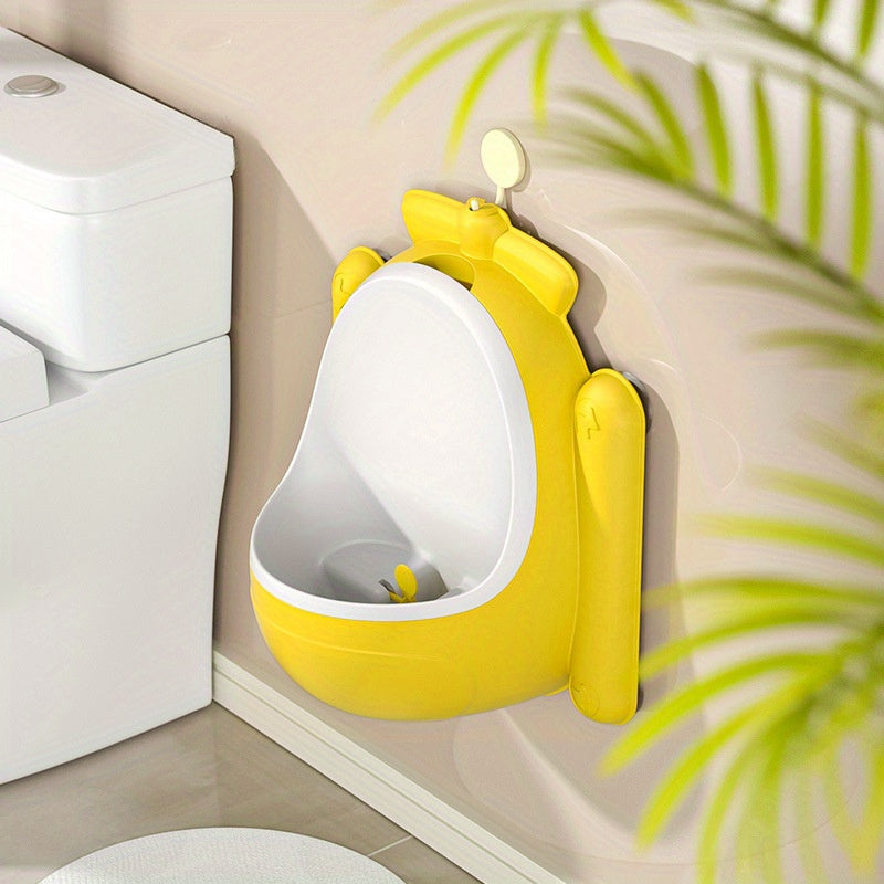 Kids Frog-Shaped Wall-Mounted Urinal Bathroom Fixture for Boys with Large Capacity