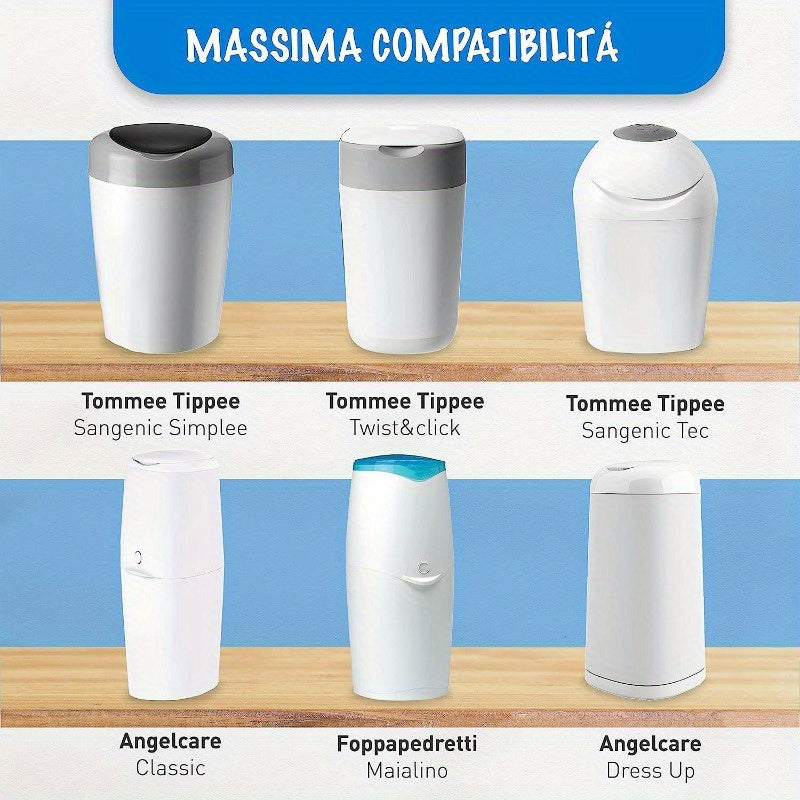 Garbage Bags for Diaper Pails and Household Waste, Heavy Duty, 20 Count