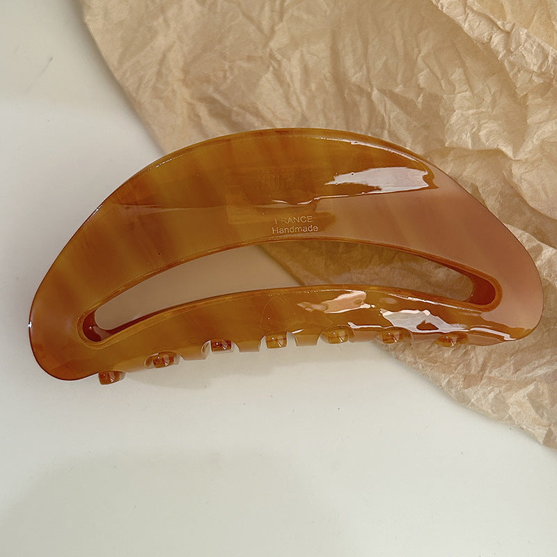 French Acrylic Hair Clip for Women Back Head Plate Simple Versatile Hair Accessory