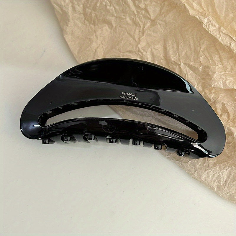 French Acrylic Hair Clip for Women Back Head Plate Simple Versatile Hair Accessory