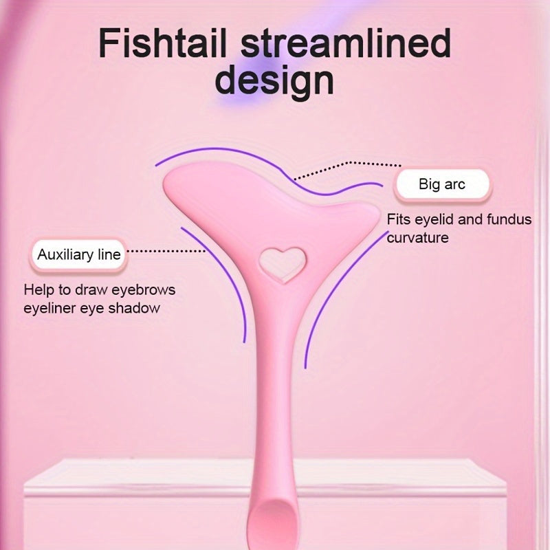 Guía de silicona rosa para delineador de ojos y lápiz labial para principiantes plantilla de uso múltiple