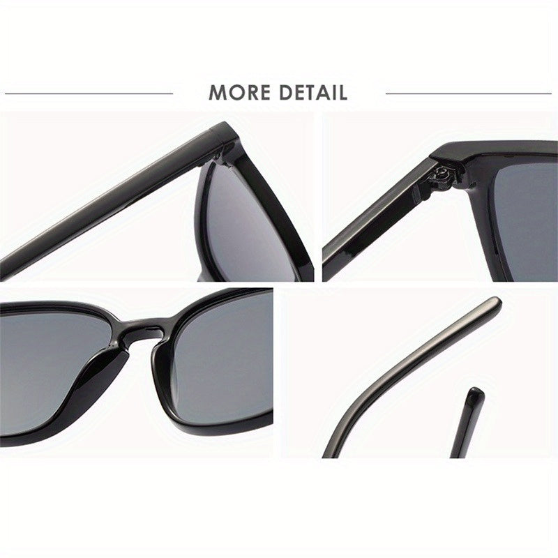 Unisex Square Sunglasses Anti-Glare UV Protection for Driving Beach Travel