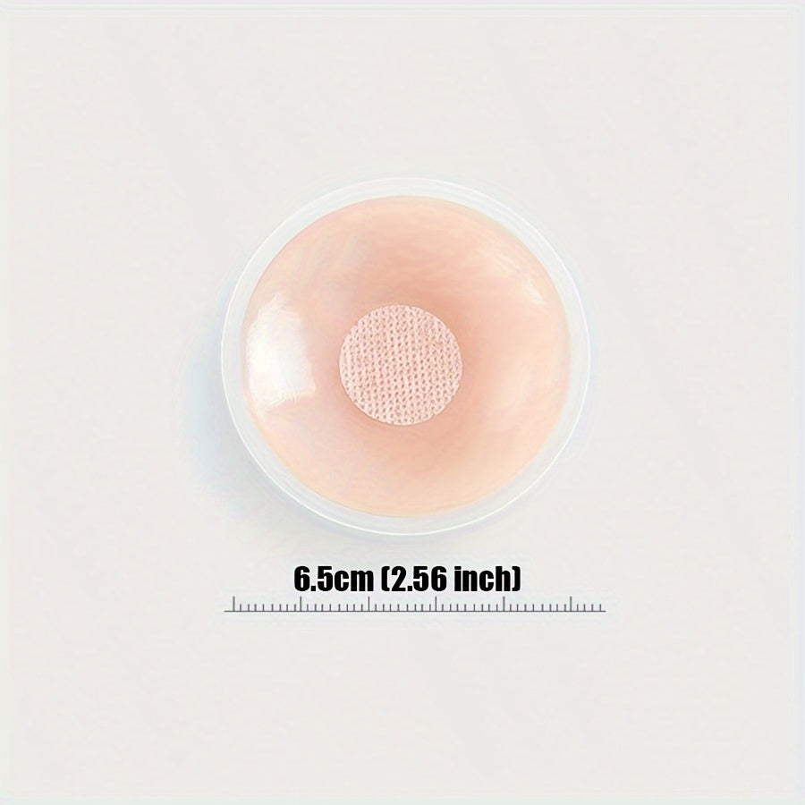 10 Pack Reusable Silicone Nipple Covers Light Pink Dotted Strapless Self-Adhesive Seamless