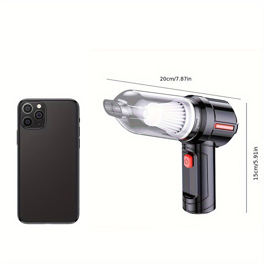 Zaryadlov stantsiyali simsiz qo‘l yuvish qurilmasi, kuchli tortish, uy va avtomobil tozalash uchun portativ