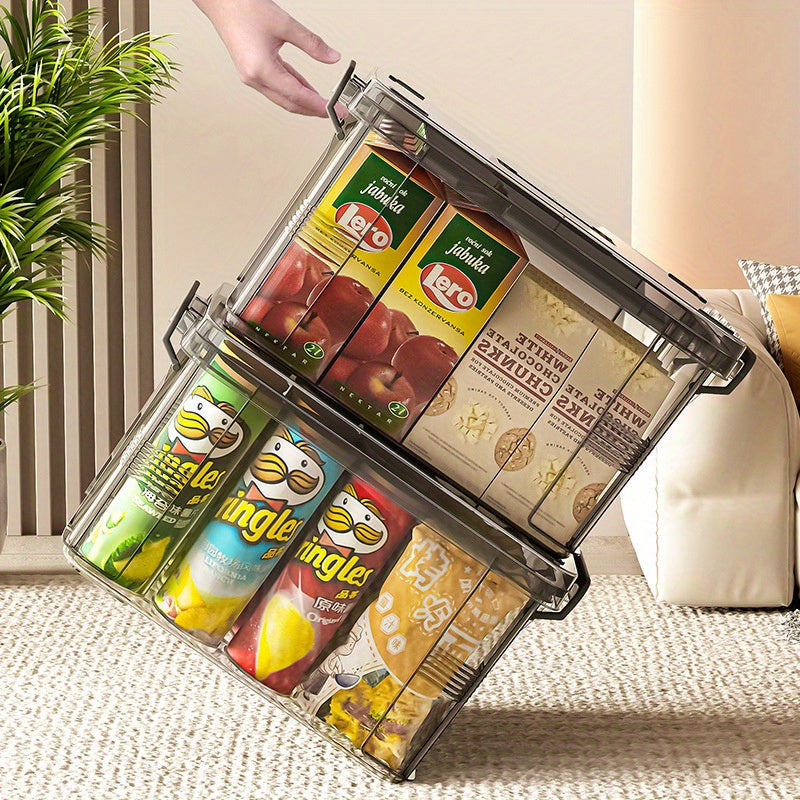 Toza suv o'tkazmaydigan plastmassa saqlash qutisi kvadrat klip bilan yopiladigan qopqoq bilan uy xo'jaligi uchun dorilarni tashkil etish