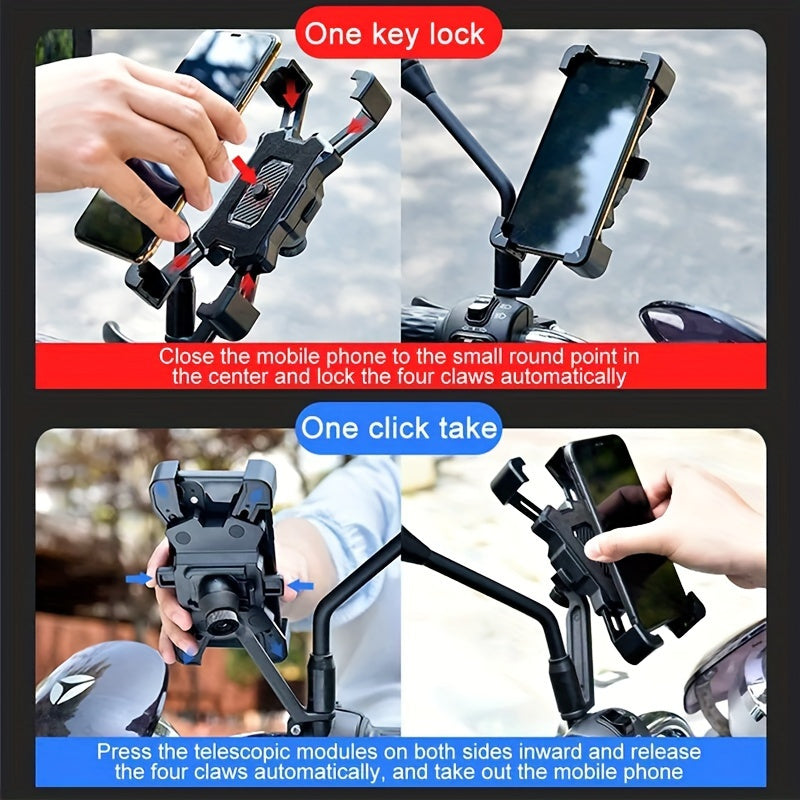 Universal Shockproof Bike Phone Mount Rotatable GPS Holder for Cycling