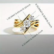 Sterling Silver 2 Carat Moissanite Unisex Minimalist Jewelry for Daily Wear