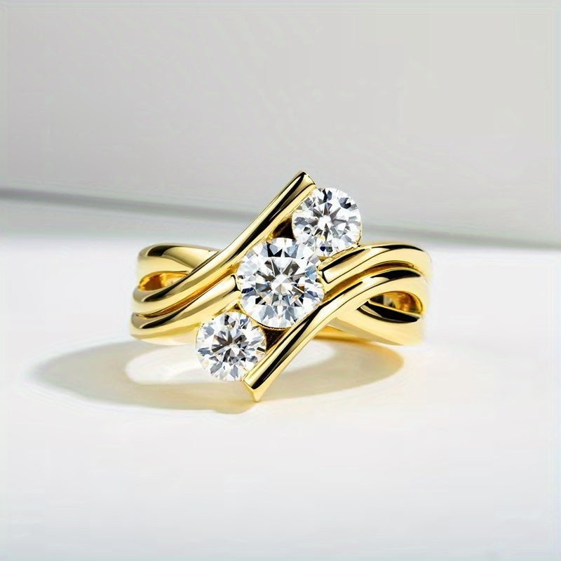 Sterling Silver 2 Carat Moissanite Unisex Minimalist Jewelry for Daily Wear