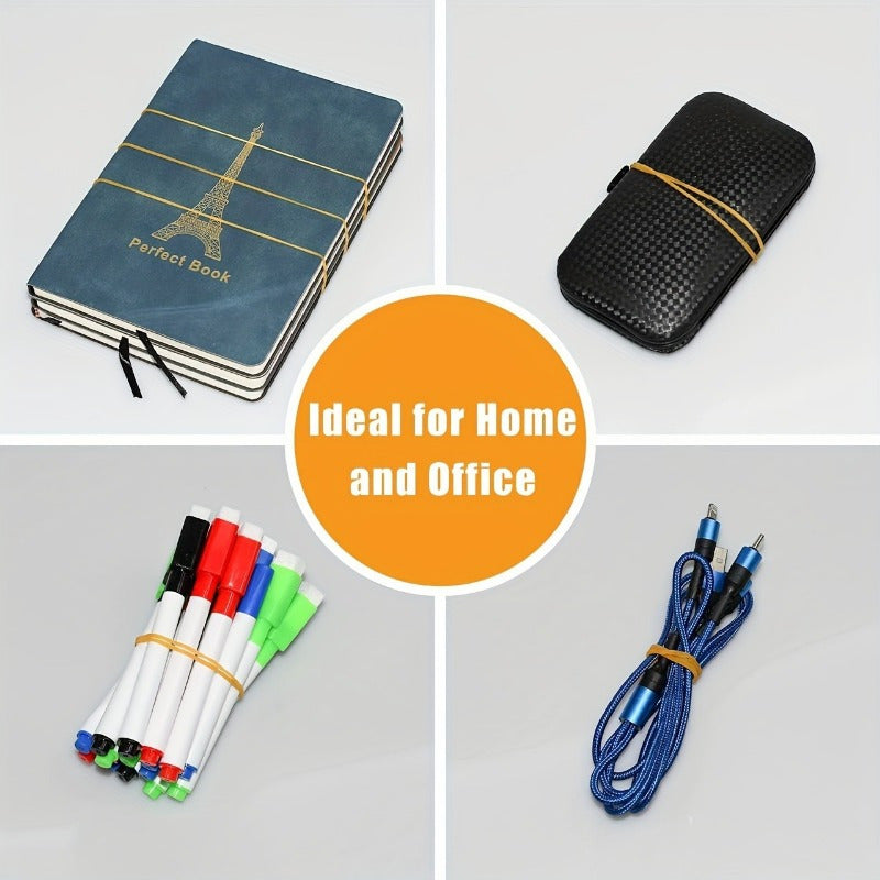 Yellow Rubber Bands 38mm Diameter Durable Natural Rubber Pack of 100 300 or 666