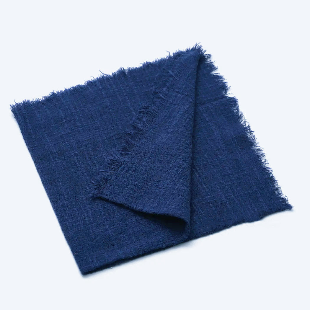 Rustic Linen Napkins with Fringe 32x32 cm Deep Maroon for Elegant Dining and Home Decor