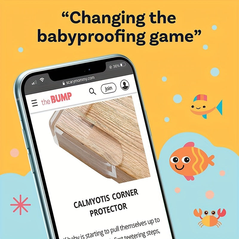 Childproof Silicone Corner Guards Set of 10 Extra Thick Glass Coffee Table Safety Pads