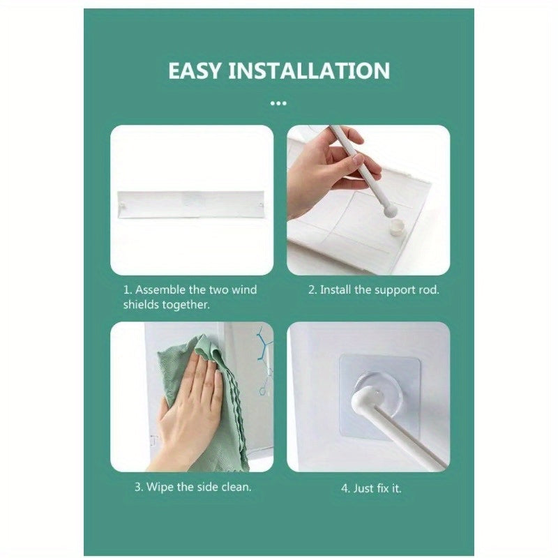 Universal Windproof Wall-Mounted Air Outlet Baffle for Air Conditioning Cold Air Guide