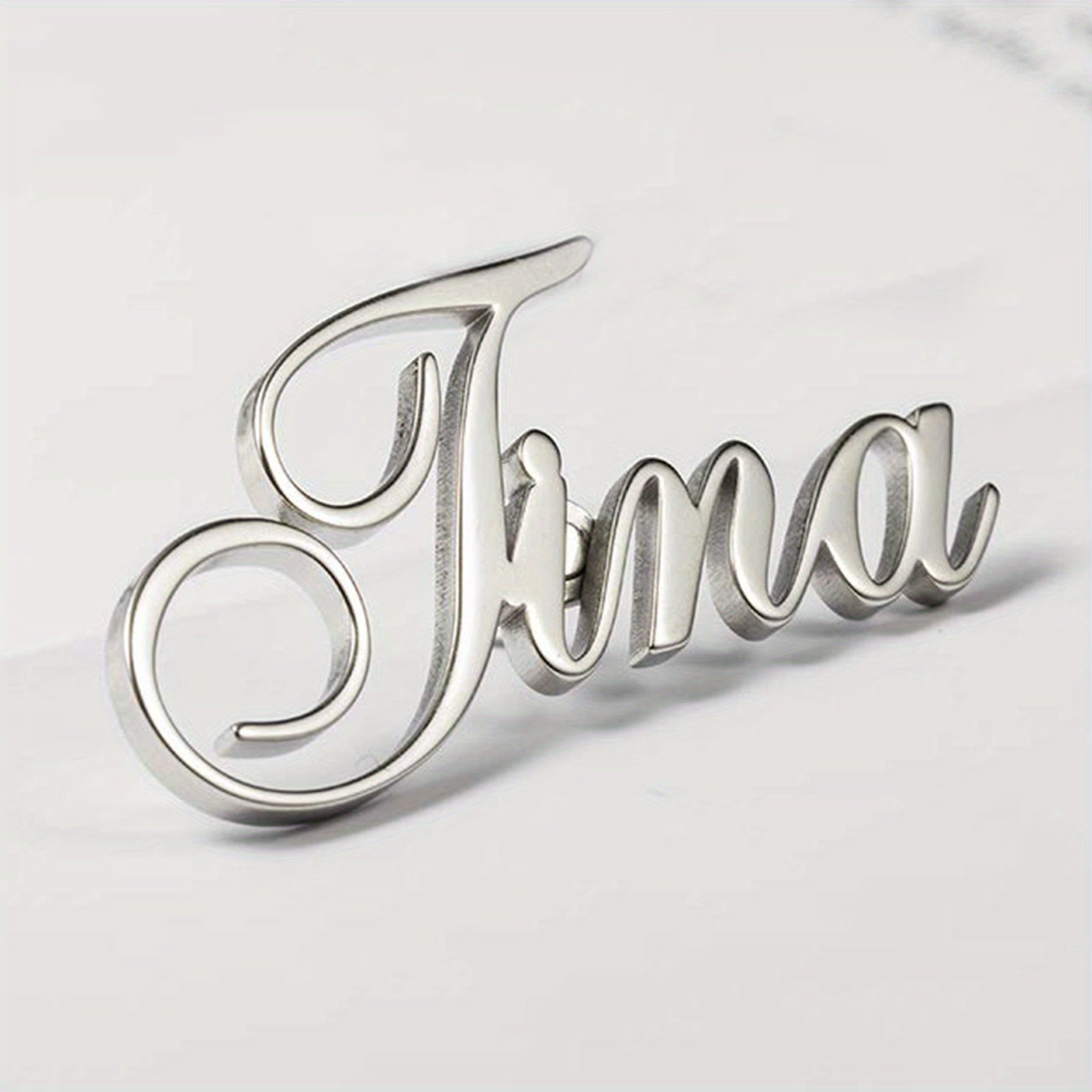 Personalized Name Brooch Pin for Women Gift Jewelry