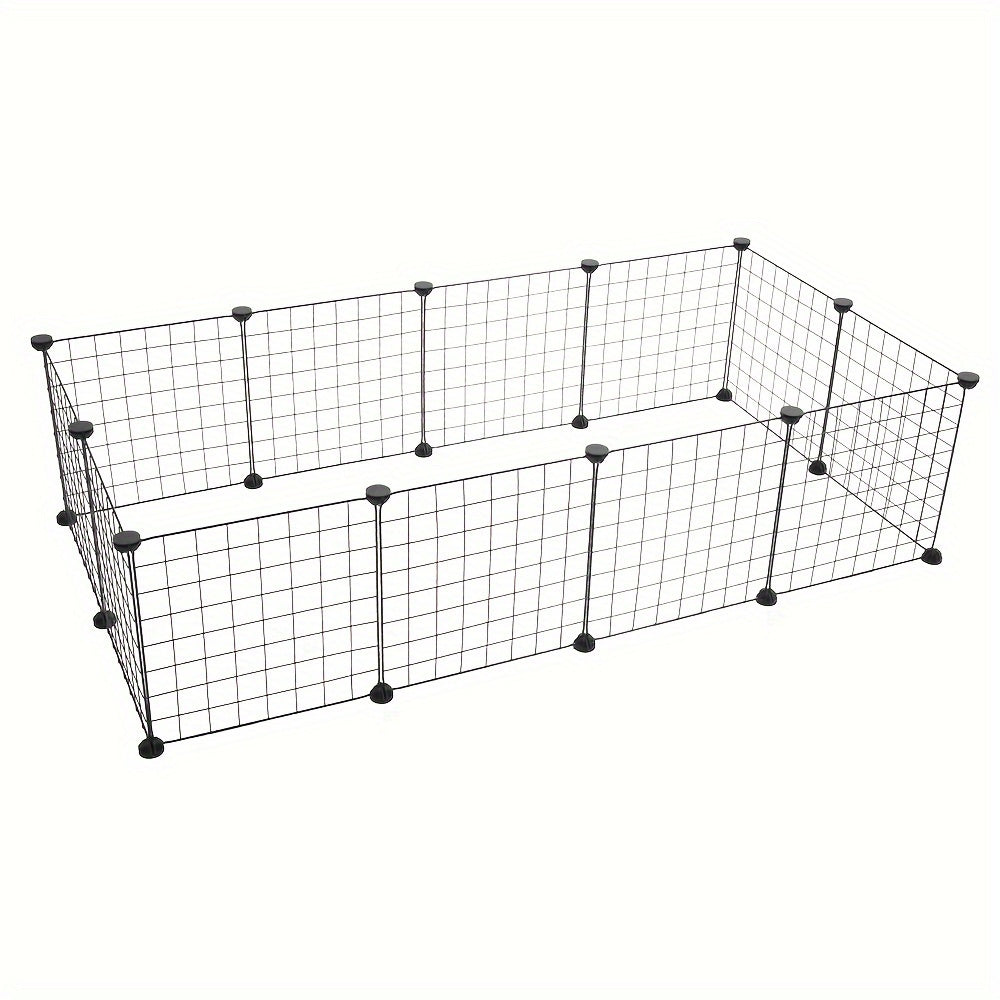 12-Piece Small Animal Indoor Metal Wire Playpen for Rabbits with Assembly