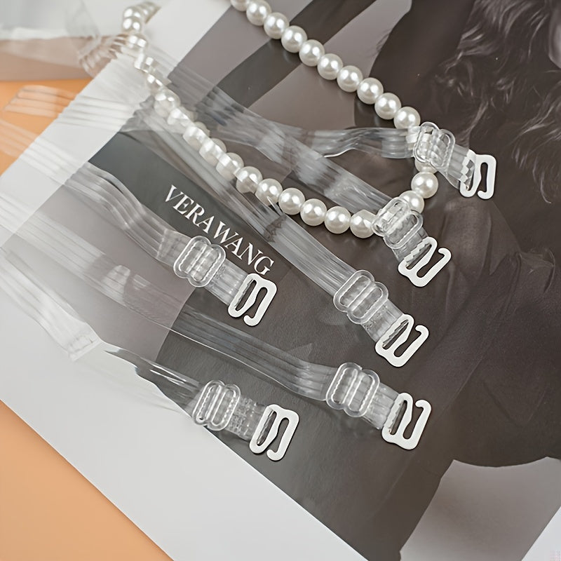 5 Pairs Transparent Adjustable Bra Shoulder Straps for Women Lingerie Underwear