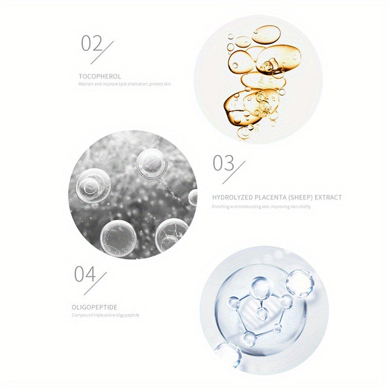 30 шт. сыворотки с гиалуроновой кислотой и плацентой для увлажнения кожи и сияющего блеска