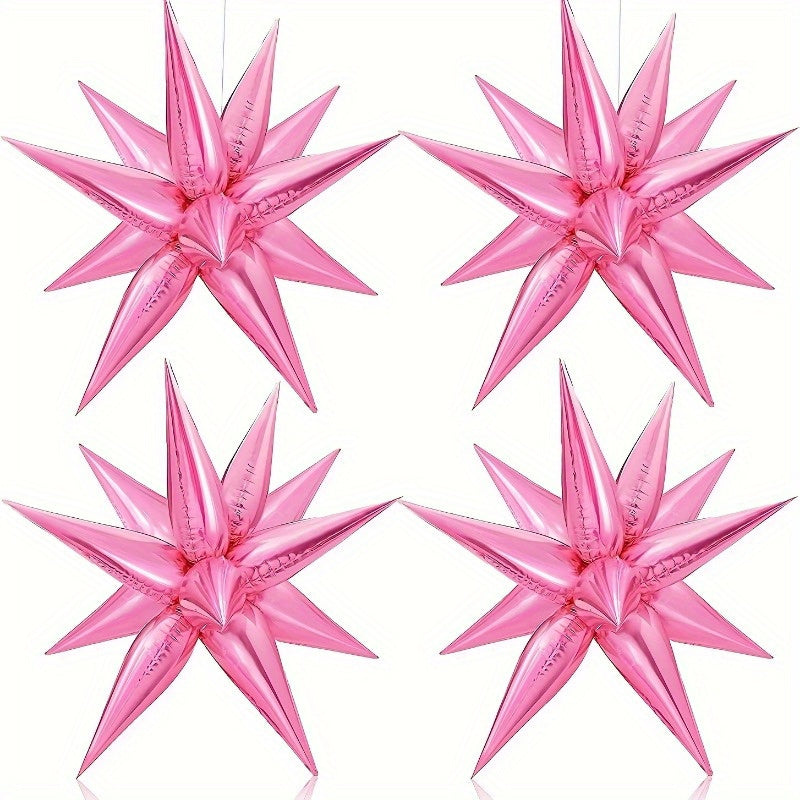24pcs Explosion Star Foil Balloons for Parties and Celebrations Indoor Decoration