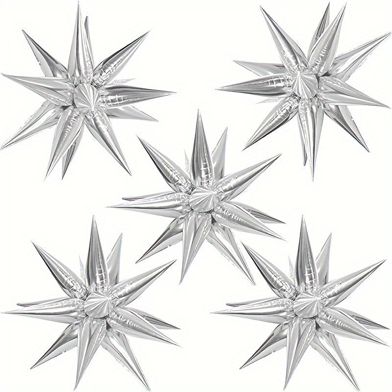 24pcs Explosion Star Foil Balloons for Parties and Celebrations Indoor Decoration