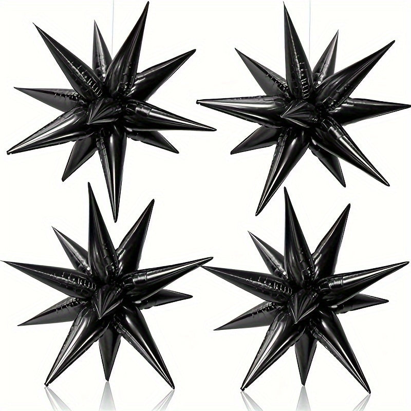 24pcs Explosion Star Foil Balloons for Parties and Celebrations Indoor Decoration