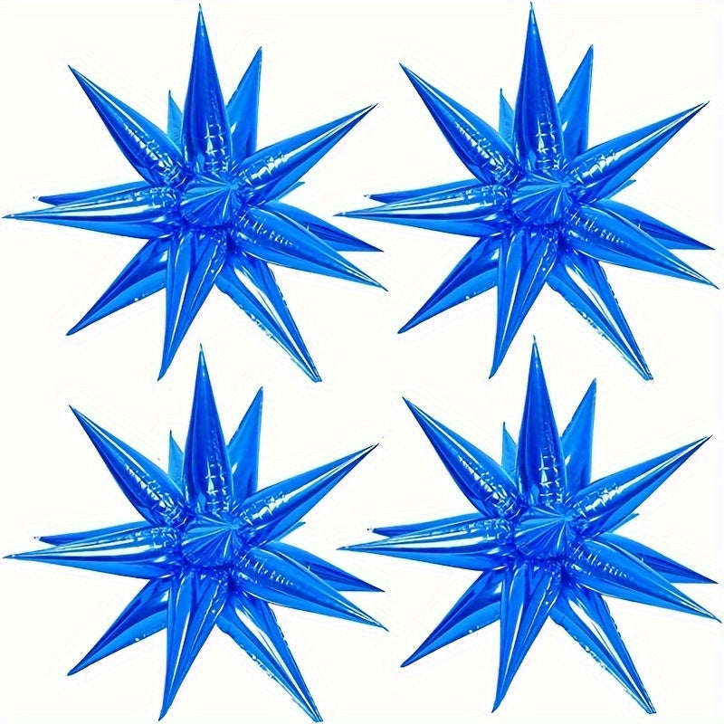 24pcs Explosion Star Foil Balloons for Parties and Celebrations Indoor Decoration