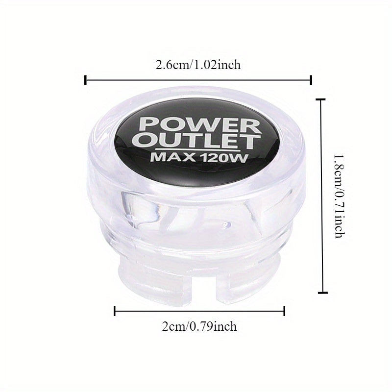 Car Dust Plug ABS Material Anti-Electric Safety Cover for All Vehicles