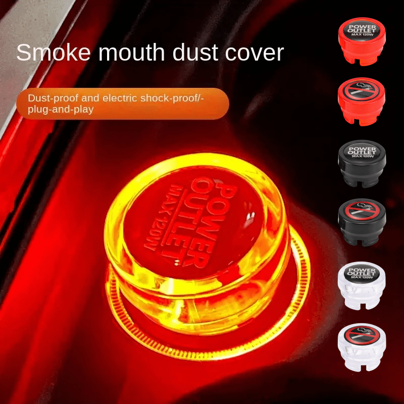 Car Dust Plug ABS Material Anti-Electric Safety Cover for All Vehicles