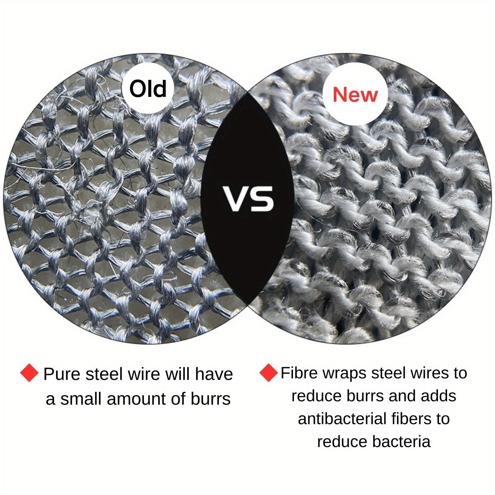 Premium po'lat simli idish yuvish qo'lqoplari 2-in-1 - engil, mustahkam va sirpanmaydigan oshxona tozalash uchun. Ushbu nafas oladigan uy ishlarini tozalash qo'lqoplari barcha tozalash ehtiyojlaringiz uchun mukammaldir.