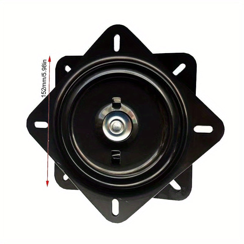 Placas giratorias de metal para taburetes de bar, set de 2, base giratoria con rodamientos de bolas, reemplazo