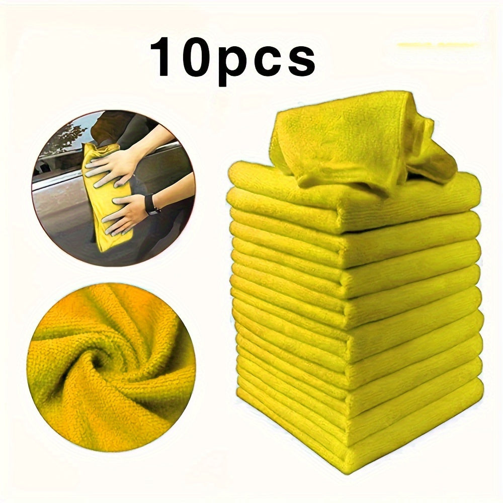 Microfiber Car Cleaning Towels Set for Automobile Motorcycle Glass and Household
