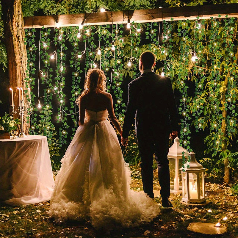 Sun'iy Ivy Vines 6-to'plam UV qarshilikli ichki va tashqi bezaklar uchun to'ylar va bahor