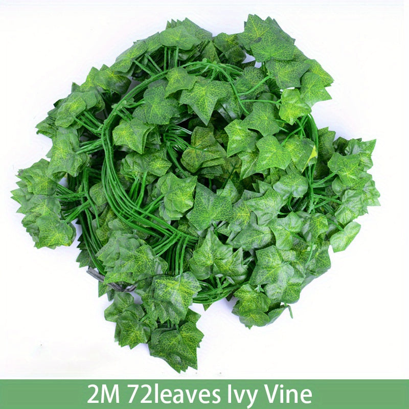 Sun'iy Ivy Vines 6-to'plam UV qarshilikli ichki va tashqi bezaklar uchun to'ylar va bahor