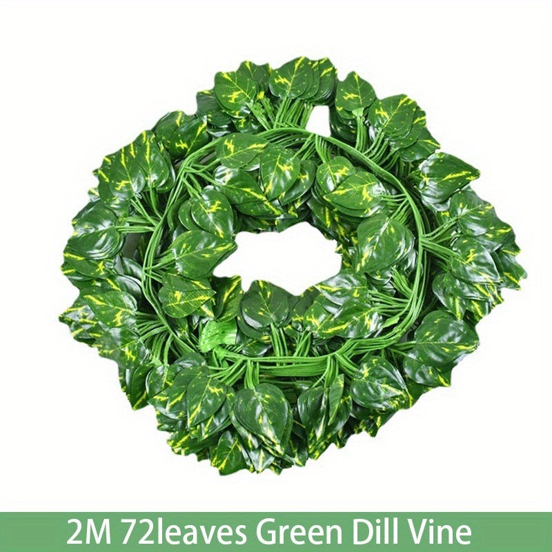 Sun'iy Ivy Vines 6-to'plam UV qarshilikli ichki va tashqi bezaklar uchun to'ylar va bahor