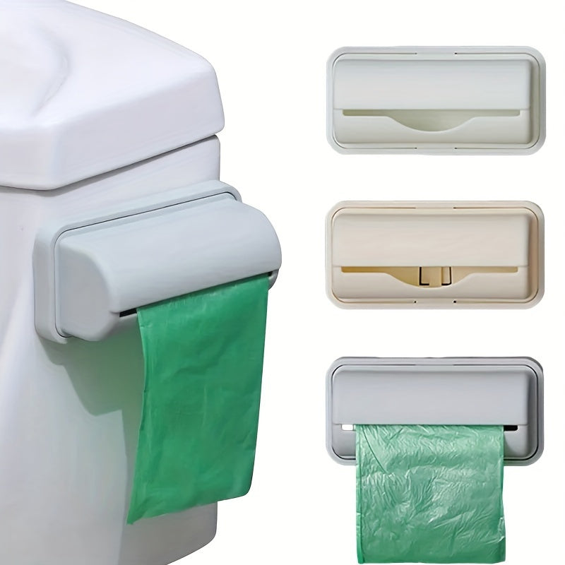 Wall-Mounted Trash Bag Dispenser for Kitchen and Bathroom Storage