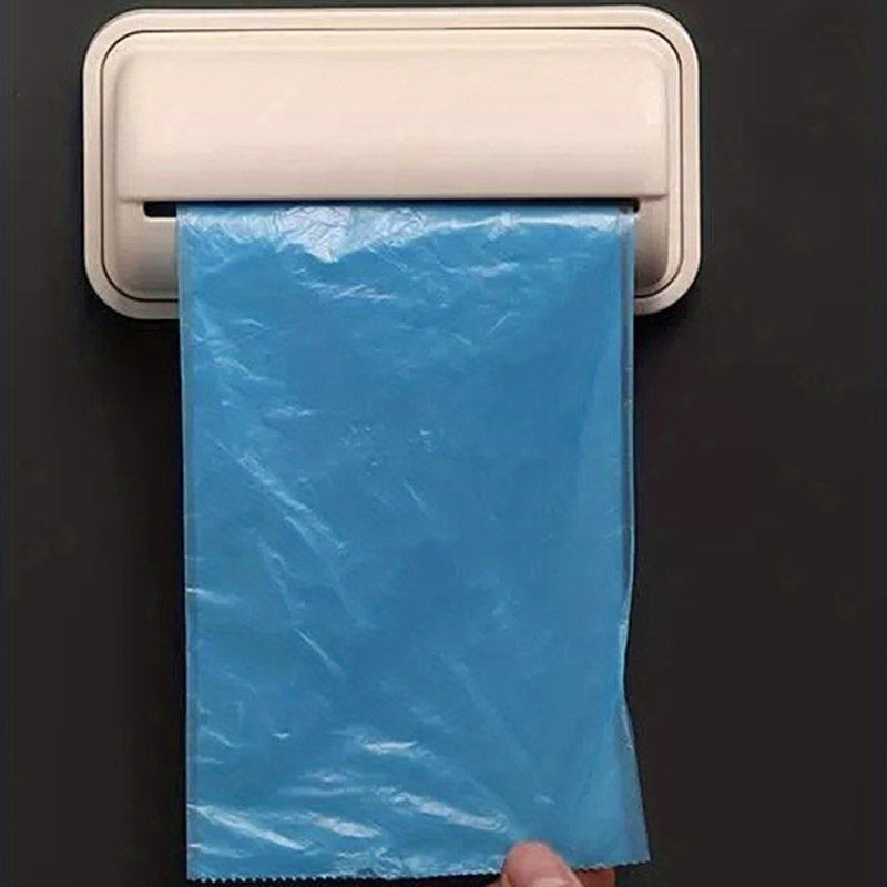 Wall-Mounted Trash Bag Dispenser for Kitchen and Bathroom Storage