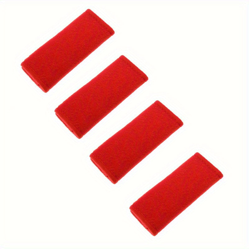 4-Pack Nylon Short Plush Car Door Handle Covers Anti-Slip Front Decor Sleeves