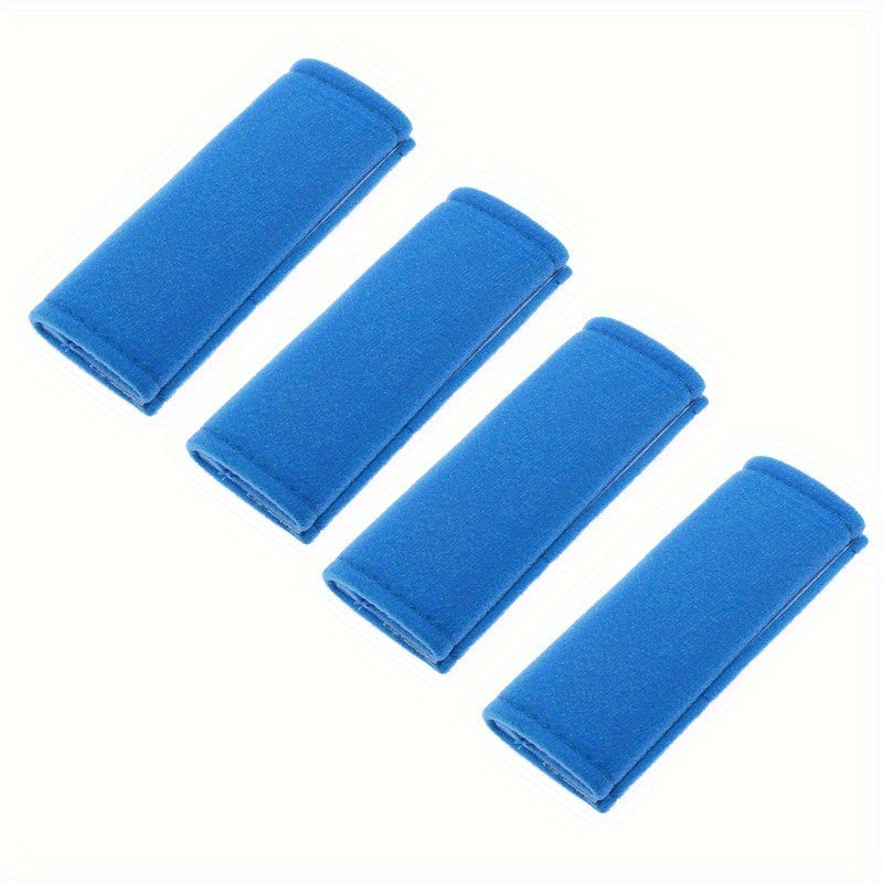 4-Pack Nylon Short Plush Car Door Handle Covers Anti-Slip Front Decor Sleeves