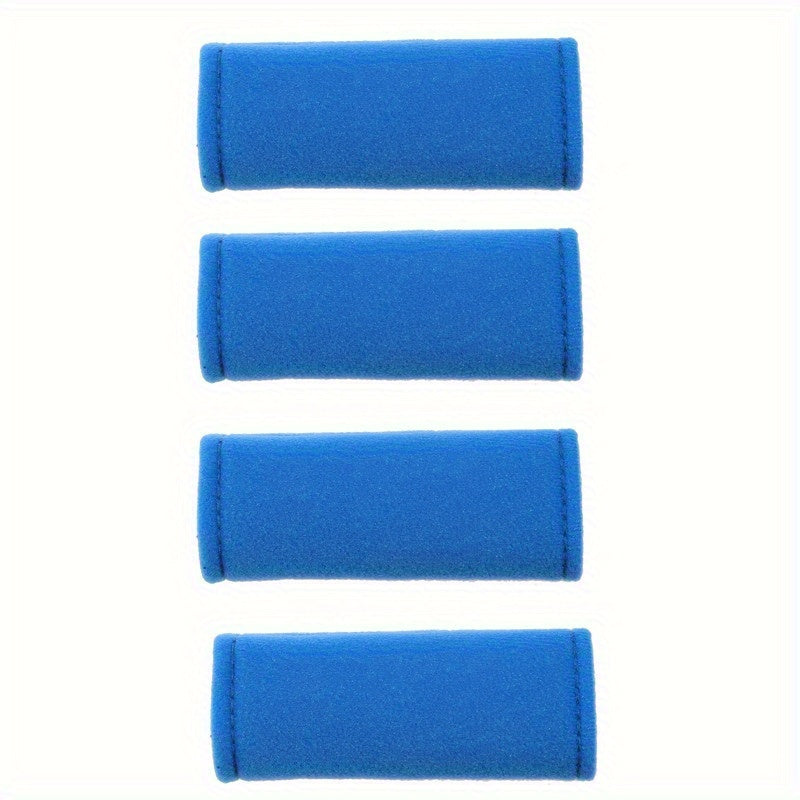 4-Pack Nylon Short Plush Car Door Handle Covers Anti-Slip Front Decor Sleeves