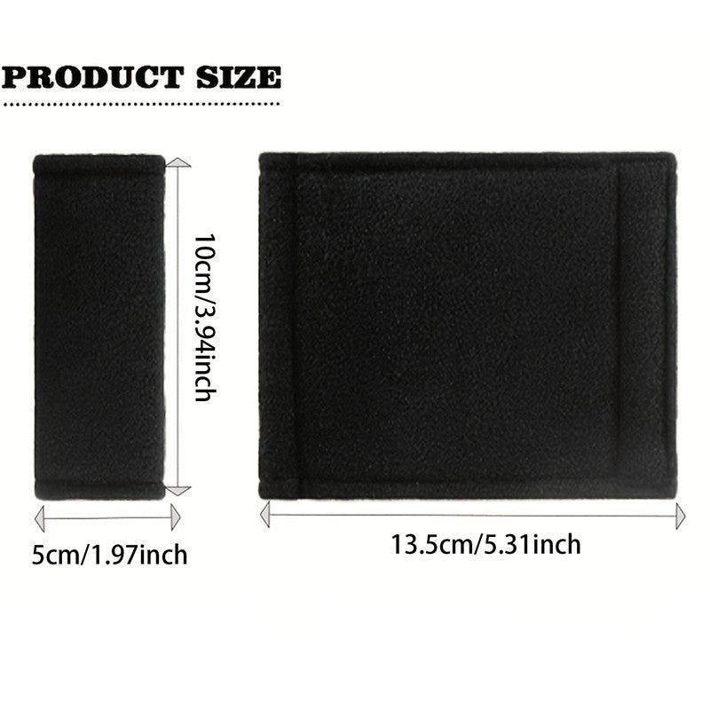 4-Pack Nylon Short Plush Car Door Handle Covers Anti-Slip Front Decor Sleeves