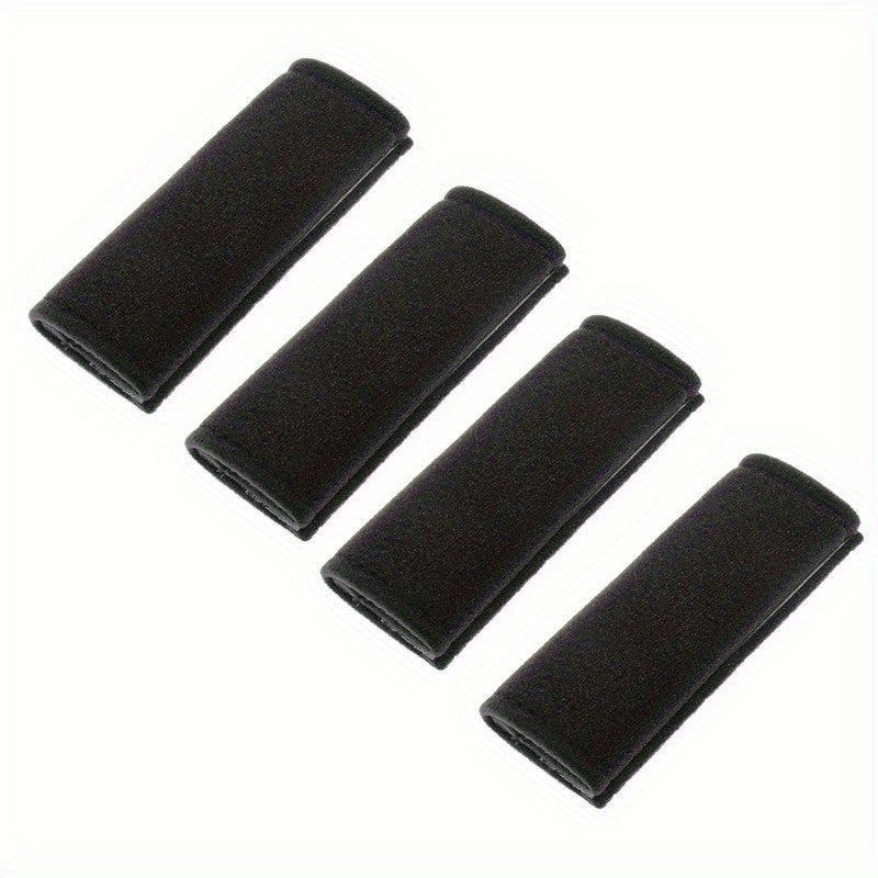 4-Pack Nylon Short Plush Car Door Handle Covers Anti-Slip Front Decor Sleeves