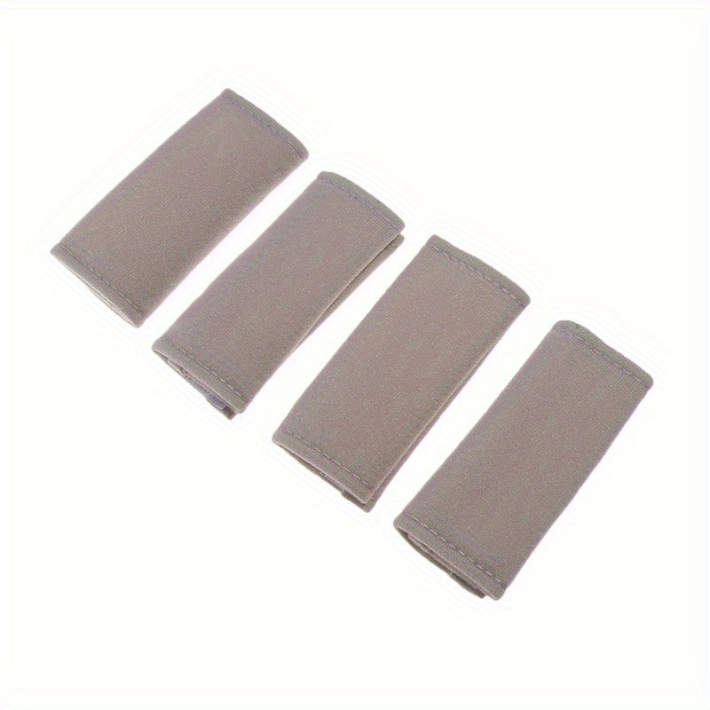 4-Pack Nylon Short Plush Car Door Handle Covers Anti-Slip Front Decor Sleeves