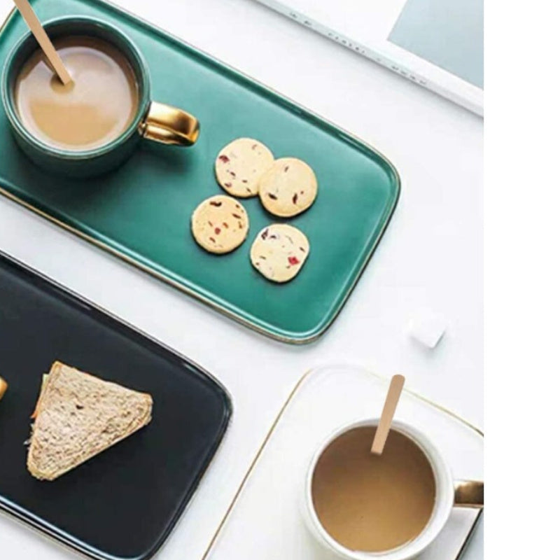 100 Disposable Wooden Coffee Stir Sticks with Round End for Smooth Mixing