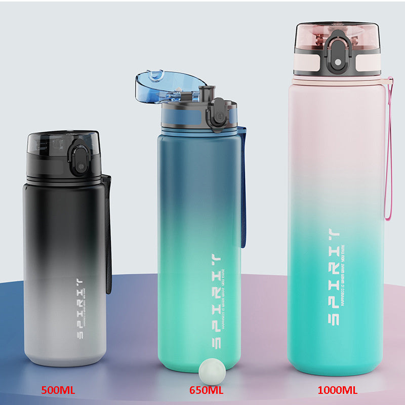 Gradient Sports Water Bottle with Easy-Flip Top for Active Lifestyles