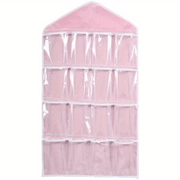 16-Pocket Osilib Tashlangan Tashkiliy uchun Paypoqlar, Bralar va Ichki kiyimlar uchun Joyni tejovchi saqlash