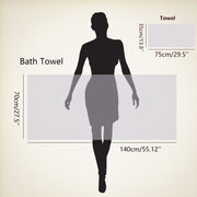 2-Piece Quick-Drying Absorbent Towel Set for Home Travel Gym Spa Light and Dark Gray