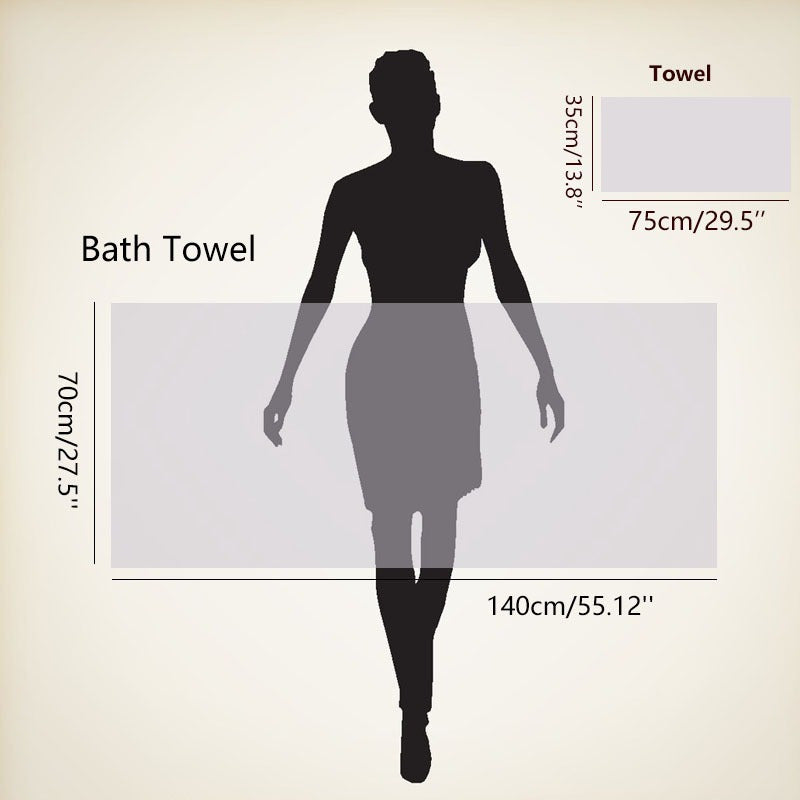 2-Piece Quick-Drying Absorbent Towel Set for Home Travel Gym Spa Light and Dark Gray