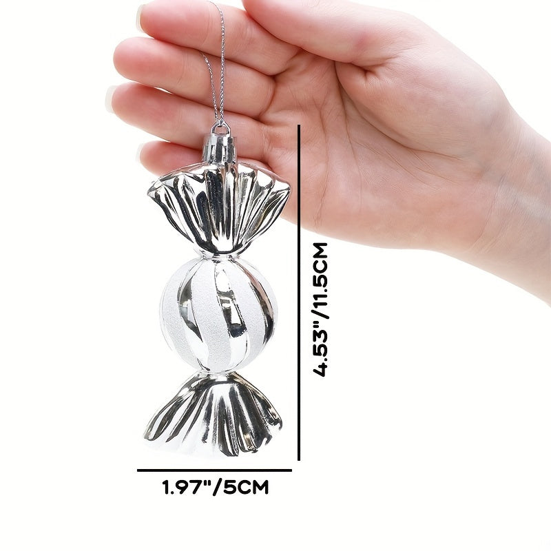 4 ta shirinlik shaklidagi eshik osma pandantlar to'plami, har biri 11.51 sm o'lchamda. Uy bezatish uchun mukammal va Rojdestvo daraxti, pech, bayramlar va umumiy uy dekoratsiyasi uchun Rojdestvo bezaklari sifatida ishlatiladi.