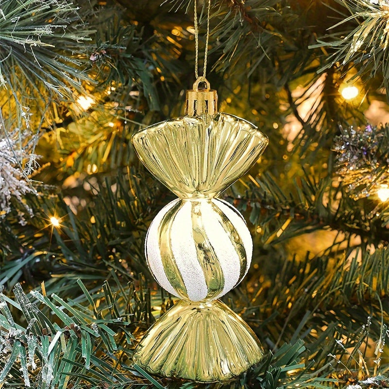 4 ta shirinlik shaklidagi eshik osma pandantlar to'plami, har biri 11.51 sm o'lchamda. Uy bezatish uchun mukammal va Rojdestvo daraxti, pech, bayramlar va umumiy uy dekoratsiyasi uchun Rojdestvo bezaklari sifatida ishlatiladi.